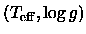 $(T_{\rm eff}, \log g)$