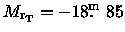 ${M_{\rm r_T}}= -18\hbox{$.\!\!^{\rm m}$ }85$