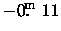 $-0\hbox{$.\!\!^{\rm m}$ }11$