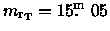 ${m_{\rm r_T}}= 15\hbox{$.\!\!^{\rm m}$ }05$