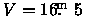 $V = 16\hbox{$.\!\!^{\rm m}$ }5$