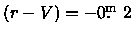 $(r-V) = -0\hbox{$.\!\!^{\rm m}$ }2$