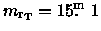 ${m_{\rm r_T}}= 15\hbox{$.\!\!^{\rm m}$ }1$