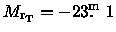 ${M_{\rm r_T}}= -23\hbox{$.\!\!^{\rm m}$ }1$