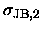 $\displaystyle \sigma_{\mbox{\scriptsize JB},2}$